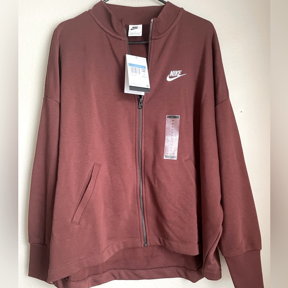 SALE!! Women’s Brown Nike Zip-Up Hoodie M